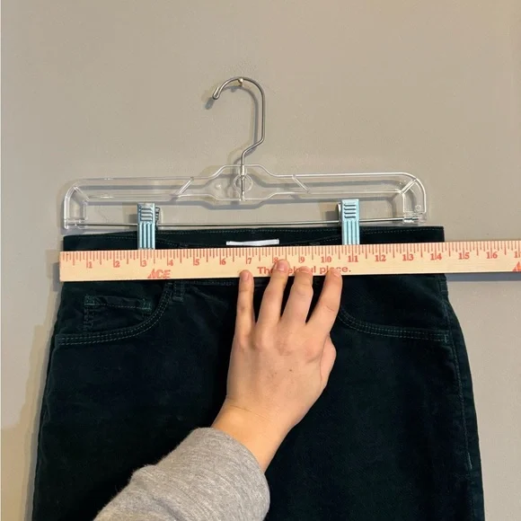 LOFT Deep Green Corduroy Trousers - Picture 4 of 7